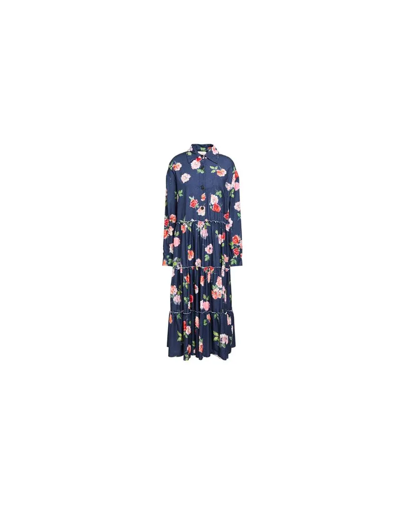 Semicouture KLEIDER - Midi-Kleiderauf YOOX.COM Blau
