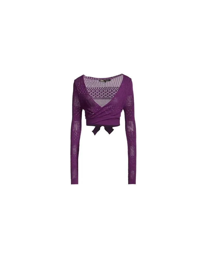 BABYLON STRICKWAREN - Strickjackenauf YOOX.COM Violett