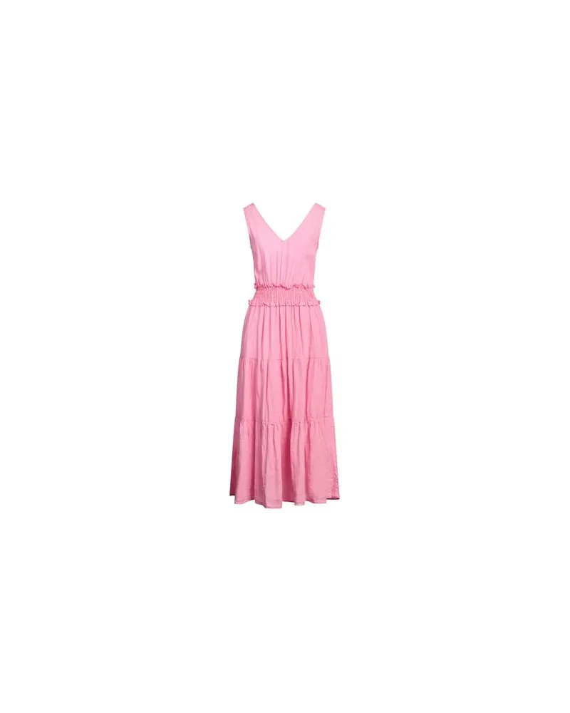 120% Lino KLEIDER - Midi-Kleiderauf YOOX.COM Rosa