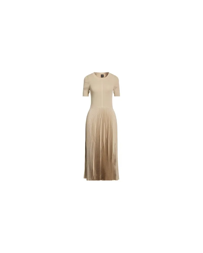 HUGO BOSS KLEIDER - Midi-Kleiderauf YOOX.COM Beige