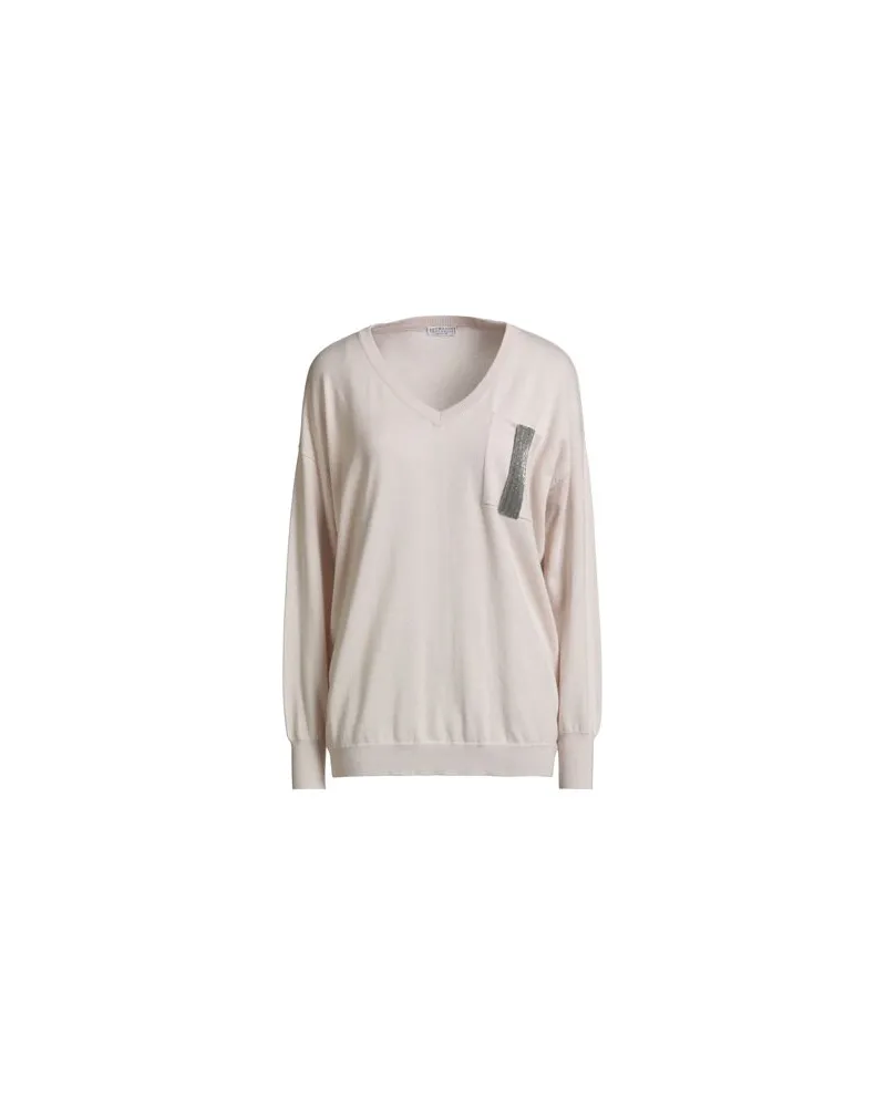 Brunello Cucinelli STRICKWAREN - Pulloverauf YOOX.COM Beige