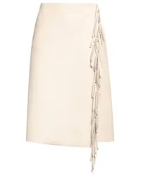 Stella McCartney Midi-Rock Cremeweiß