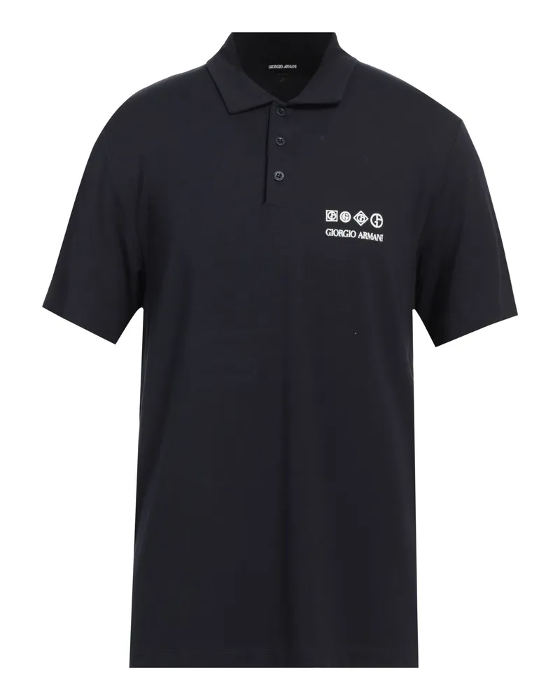 Giorgio Armani Poloshirt Nachtblau