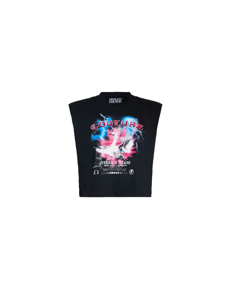 Versace Jeans TOPS - T-shirtsauf YOOX.COM Schwarz