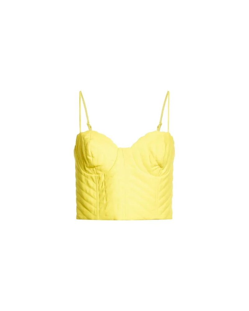 FARM Rio YELLOW SLEEVELESS SHELL TOP - TOPS - Topsauf YOOX.COM Gelb