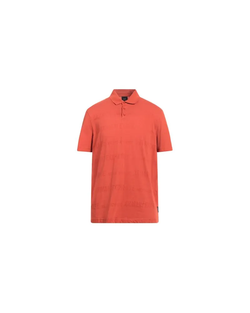 Armani Exchange TOPS - Poloshirtsauf YOOX.COM Rostrot