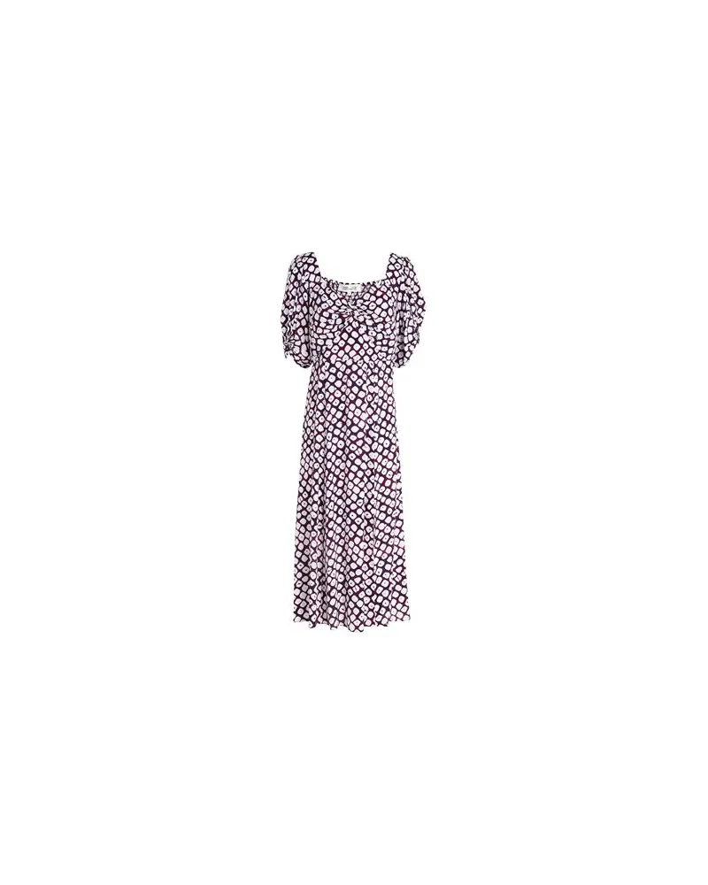 Diane von Furstenberg KLEIDER - Midi-Kleiderauf YOOX.COM Pflaume
