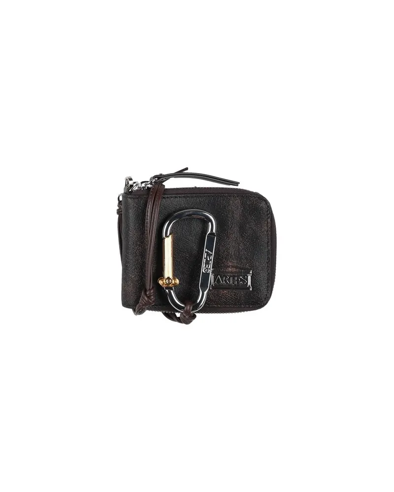 Aries Kleinlederwaren - Brieftaschenauf YOOX.COM Dunkelbraun