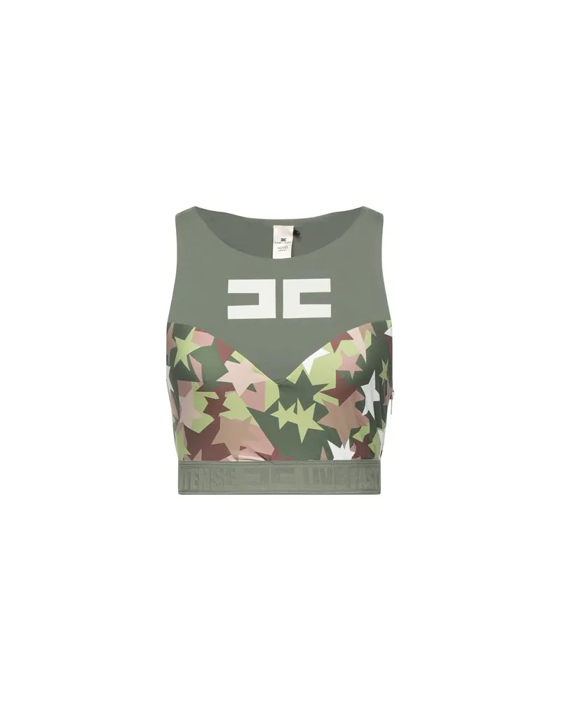 Elisabetta Franchi TOPS - Topsauf YOOX.COM Militärgrün
