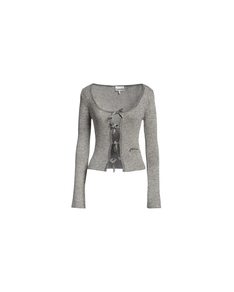 Ganni STRICKWAREN - Strickjackenauf YOOX.COM Platin