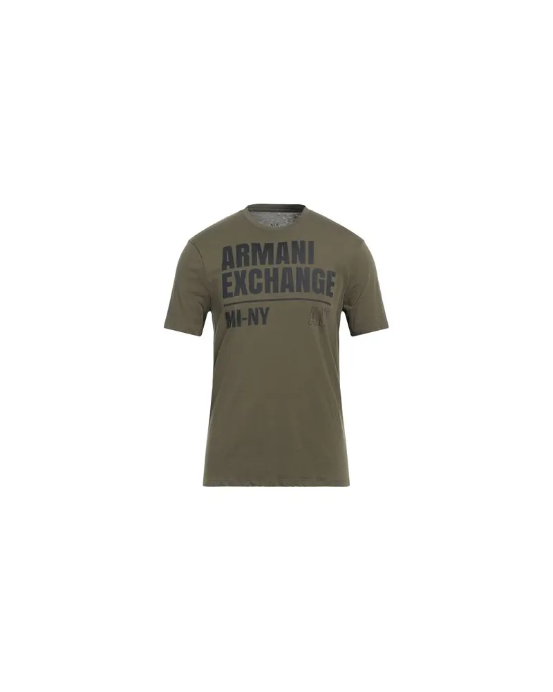Armani Exchange TOPS - T-shirtsauf YOOX.COM Militärgrün