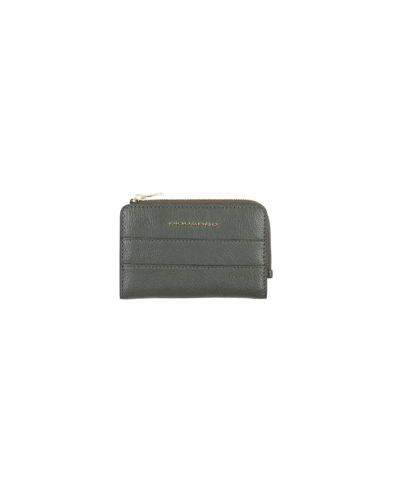 Piquadro Kleinlederwaren - Brieftaschenauf YOOX.COM Dunkelgrün