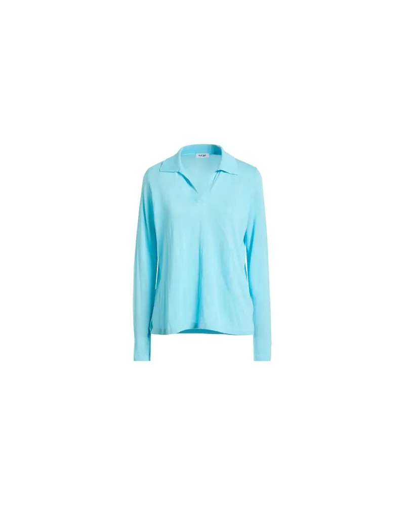 BASE Milano STRICKWAREN - Pulloverauf YOOX.COM Himmelblau