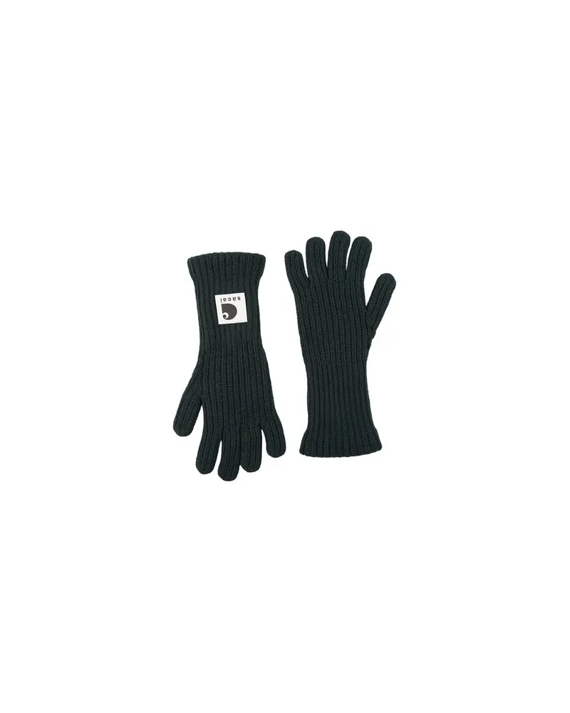 Sacai ACCESSOIRES - Handschuheauf YOOX.COM Dunkelgrün