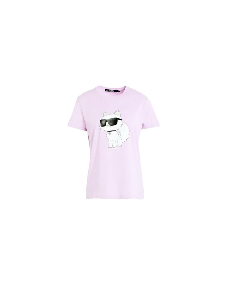 Karl Lagerfeld IKONIK 2.0 CHOUPETTE T-SHIRT  - TOPS - T-shirtsauf YOOX.COM Rosa