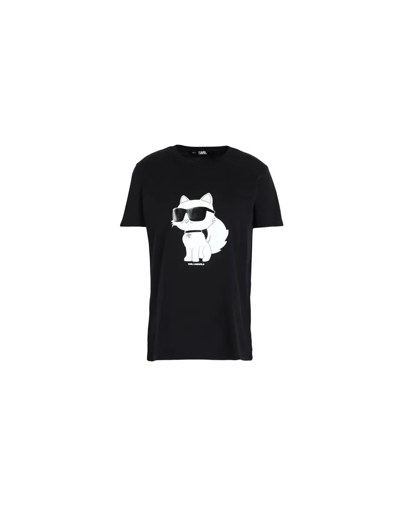 Karl Lagerfeld IKONIK 2.0 CHOUPETTE T-SHIRT  - TOPS - T-shirtsauf YOOX.COM Schwarz