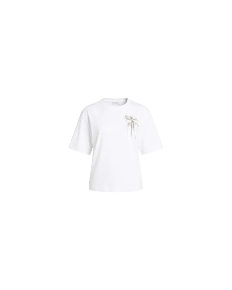 Brunello Cucinelli TOPS - T-shirtsauf YOOX.COM Weiß