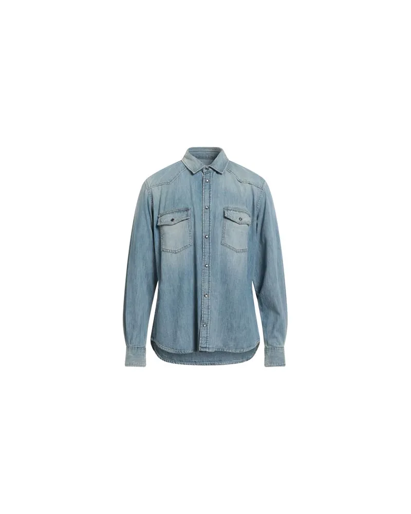 PT TORINO TOPS - Jeanshemdenauf YOOX.COM Blau