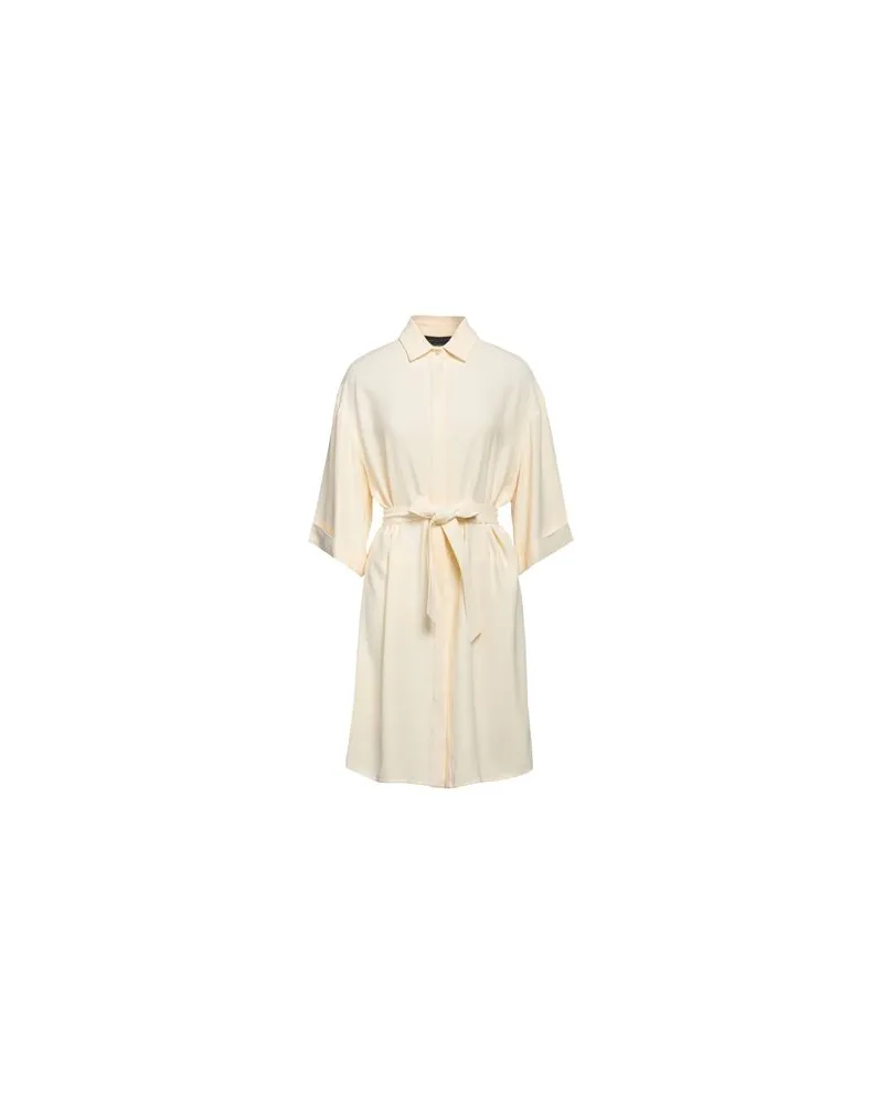 Federica Tosi KLEIDER - Midi-Kleiderauf YOOX.COM Cremeweiß