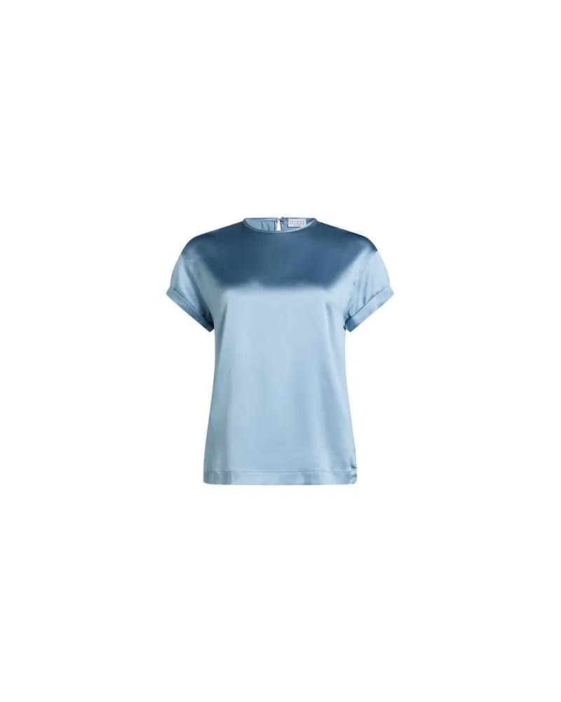 Brunello Cucinelli TOPS - Topsauf YOOX.COM Hellblau