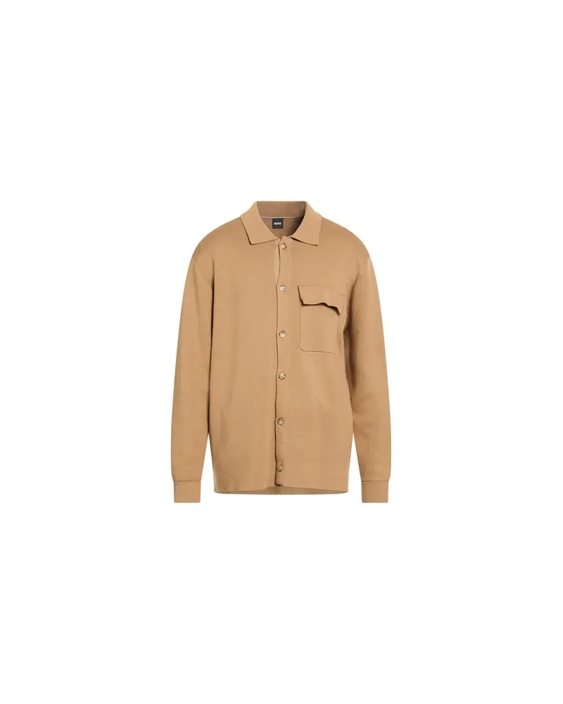 HUGO BOSS STRICKWAREN - Strickjackenauf YOOX.COM Kamel