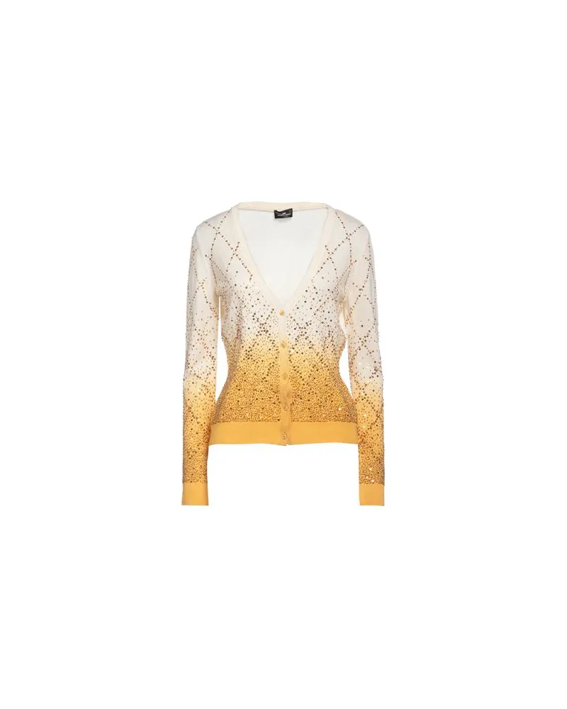 Elisabetta Franchi STRICKWAREN - Strickjackenauf YOOX.COM Elfenbein