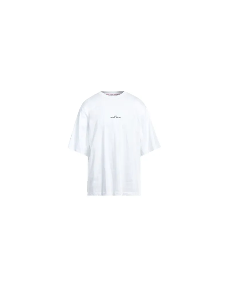 GCDS TOPS - T-shirtsauf YOOX.COM Weiß