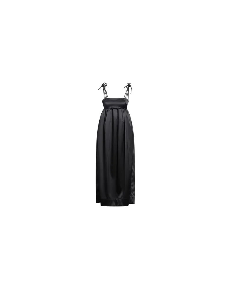 Ganni KLEIDER - Maxi-Kleiderauf YOOX.COM Schwarz