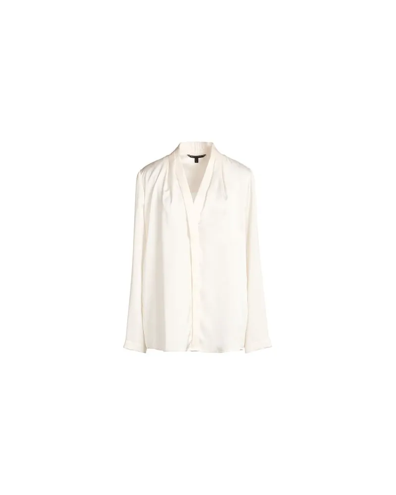 Armani Exchange TOPS - Hemdenauf YOOX.COM Cremeweiß