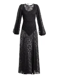 ROTATE Birger Christensen Maxi-Kleid Schwarz