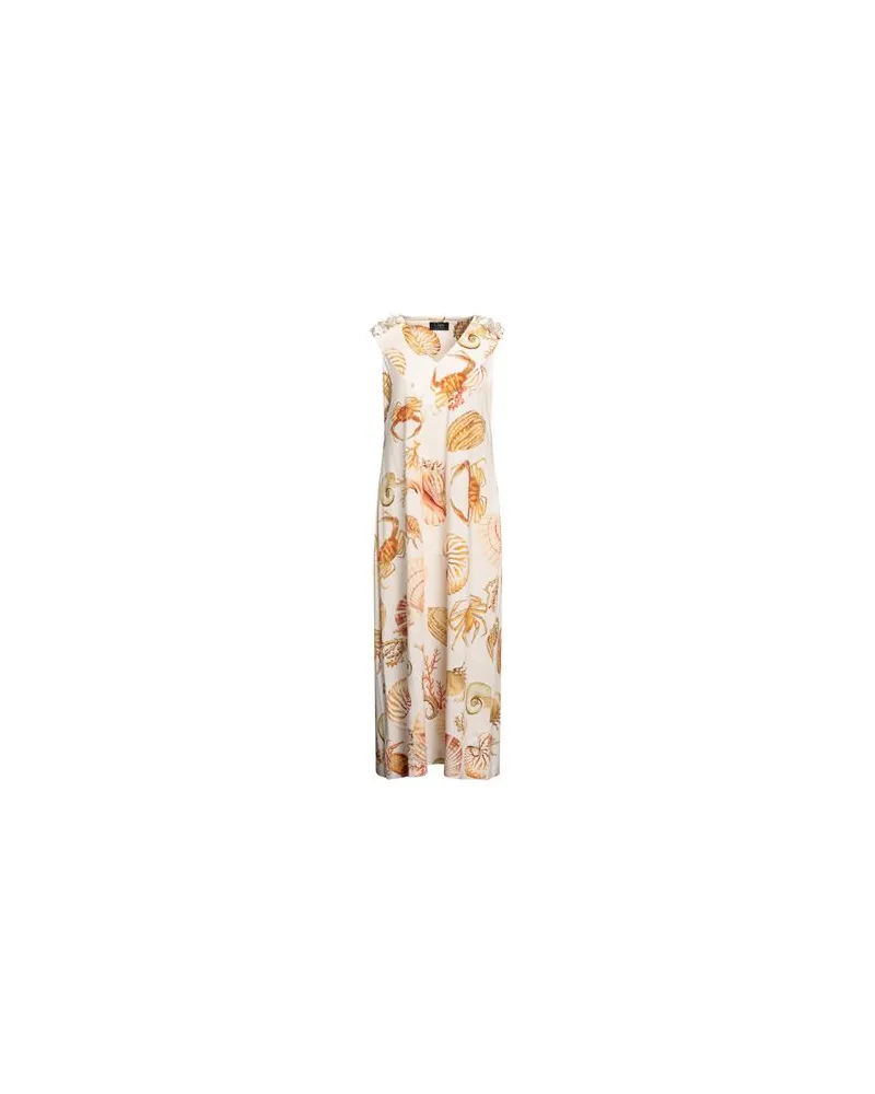 Clips KLEIDER - Maxi-Kleiderauf YOOX.COM Beige