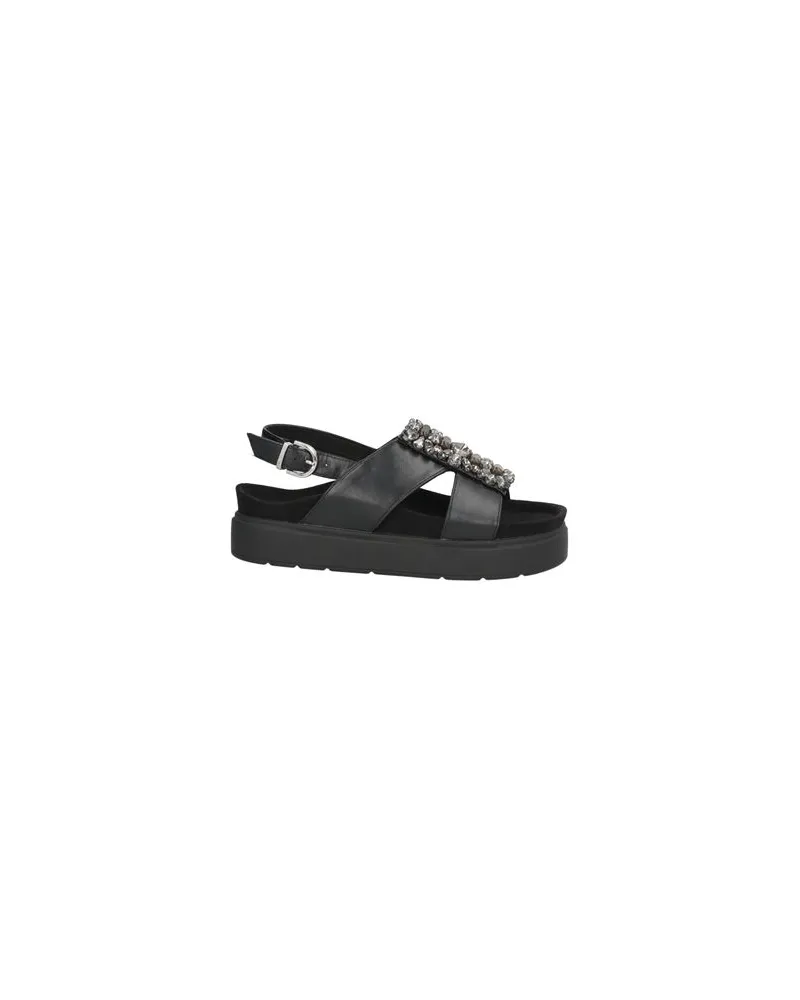Luciano Barachini SCHUHE - Sandalenauf YOOX.COM Schwarz