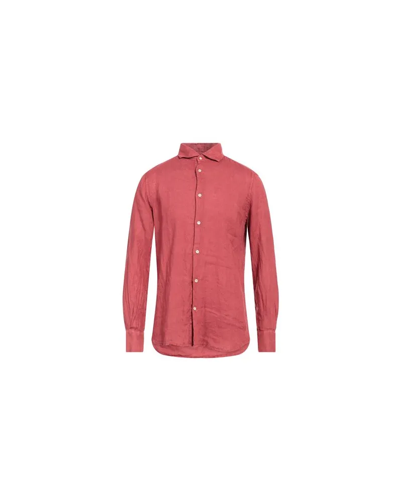 Glanshirt TOPS - Hemdenauf YOOX.COM Ziegelrot
