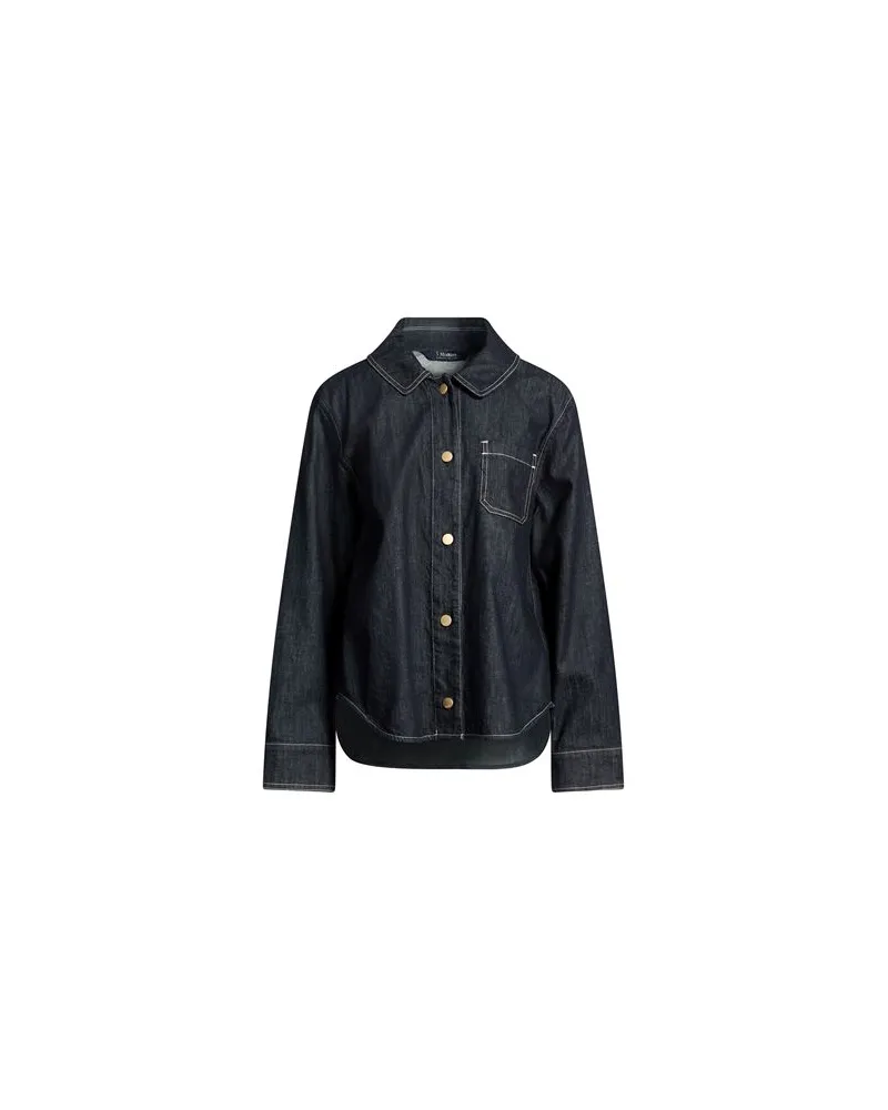 Max Mara JACKEN & MÄNTEL - Jeansjacken/Mäntelauf YOOX.COM Blau