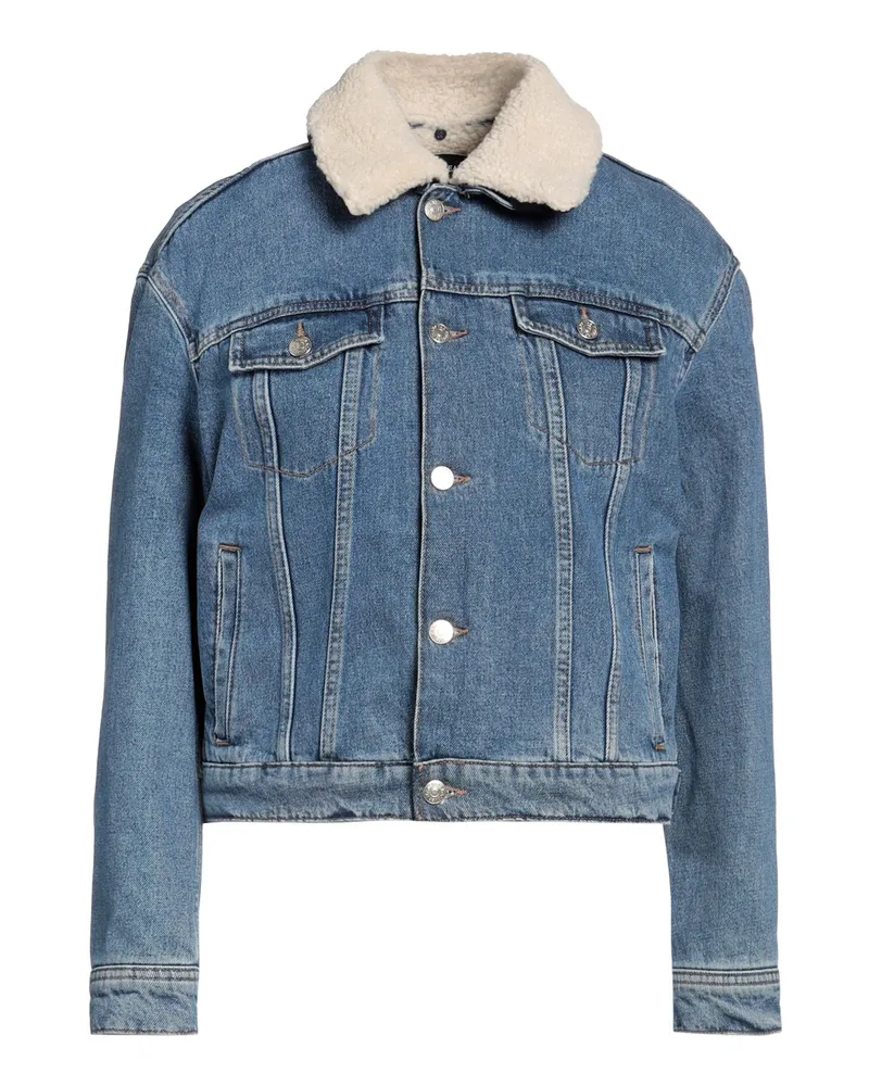 The Kooples Jeansjacke/-mantel Blau