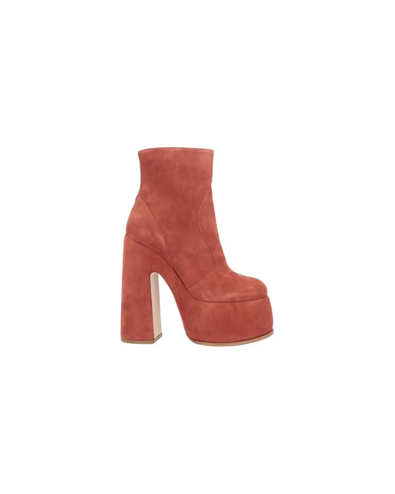 Casadei SCHUHE - Stiefelettenauf YOOX.COM Rostrot