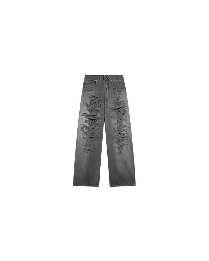 Maison Margiela HOSEN & RÖCKE - Jeanshosenauf YOOX.COM Grau