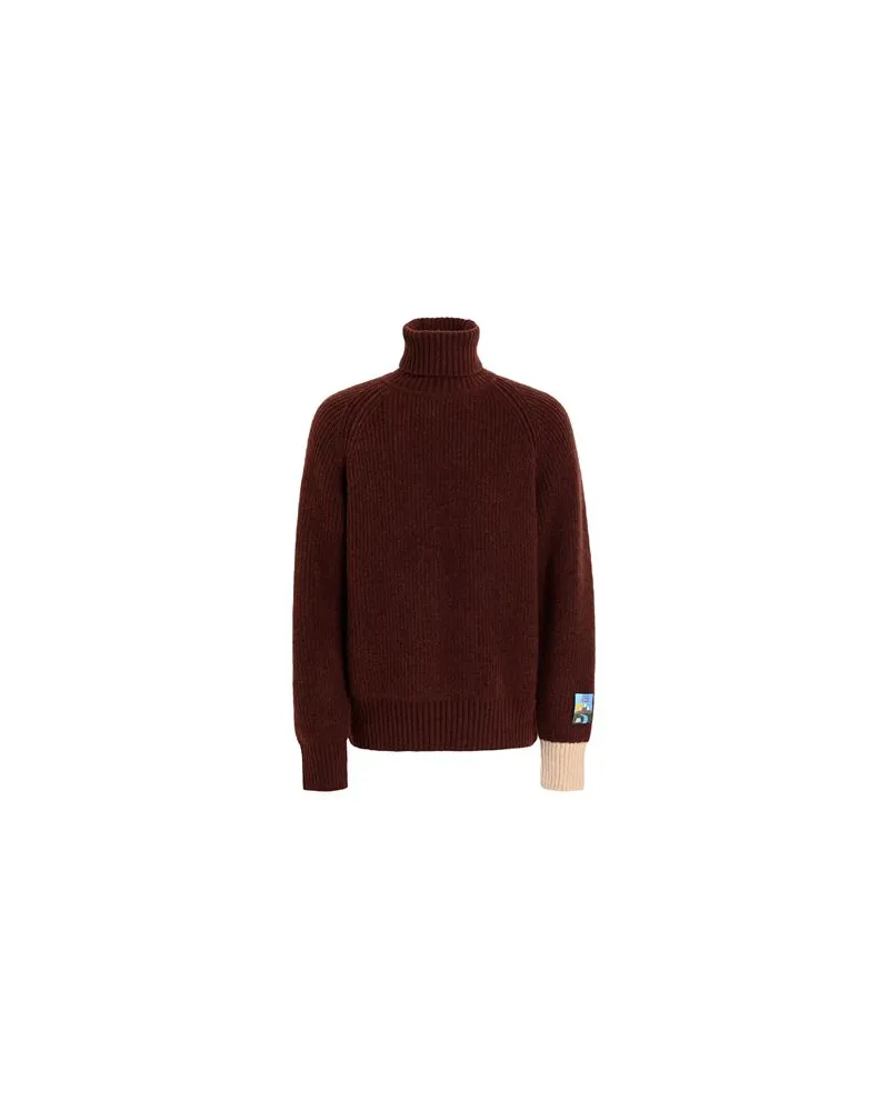 LC23 TURTLENECK SWEATER  - STRICKWAREN - Rollkragenpulloverauf YOOX.COM Schokobraun