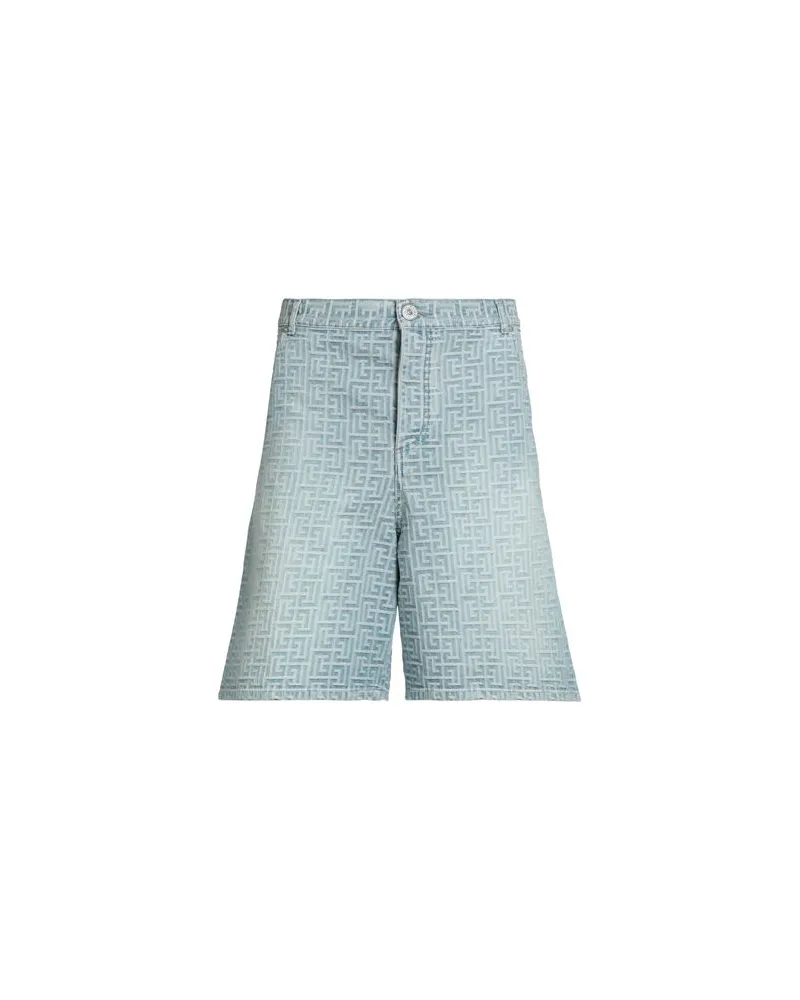 Balmain HOSEN & RÖCKE - Jeansshortsauf YOOX.COM Blau