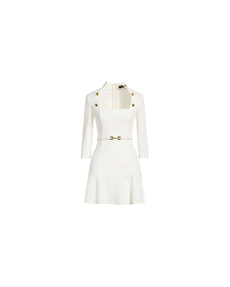 Elisabetta Franchi KLEIDER - Mini-Kleiderauf YOOX.COM Weiß