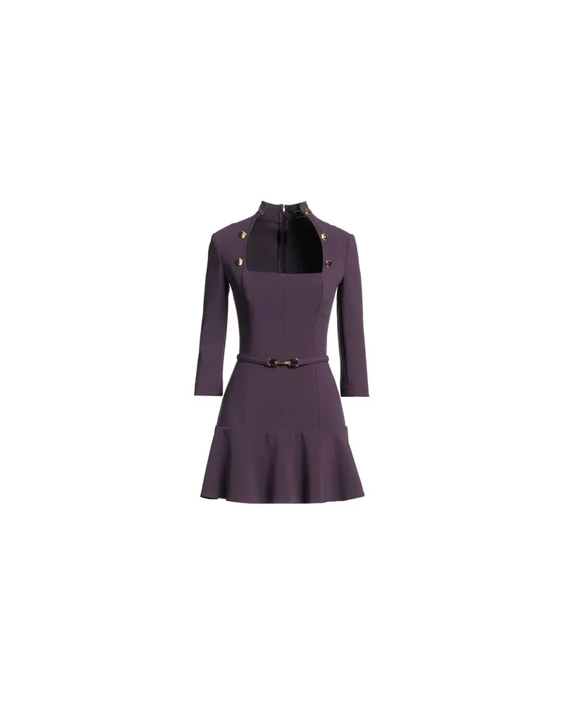 Elisabetta Franchi KLEIDER - Mini-Kleiderauf YOOX.COM Dunkelviolett