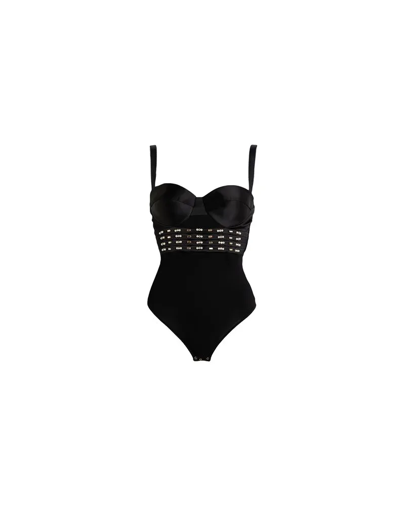 Elisabetta Franchi TOPS - Bodysuitsauf YOOX.COM Schwarz
