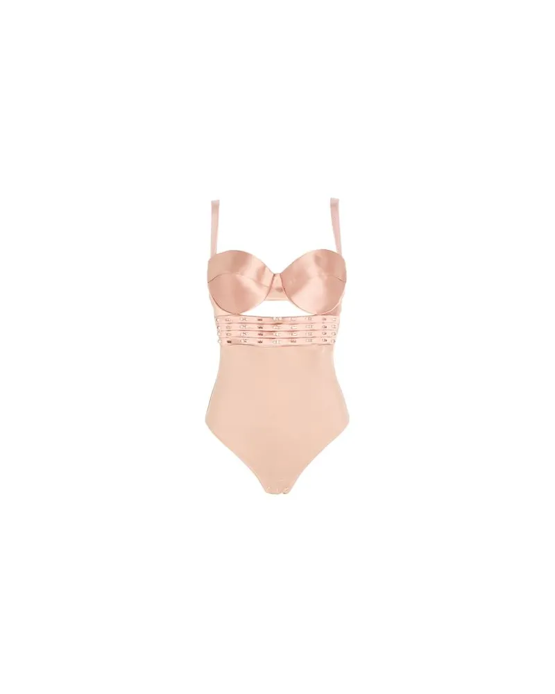 Elisabetta Franchi TOPS - Bodysuitsauf YOOX.COM Hellrosa