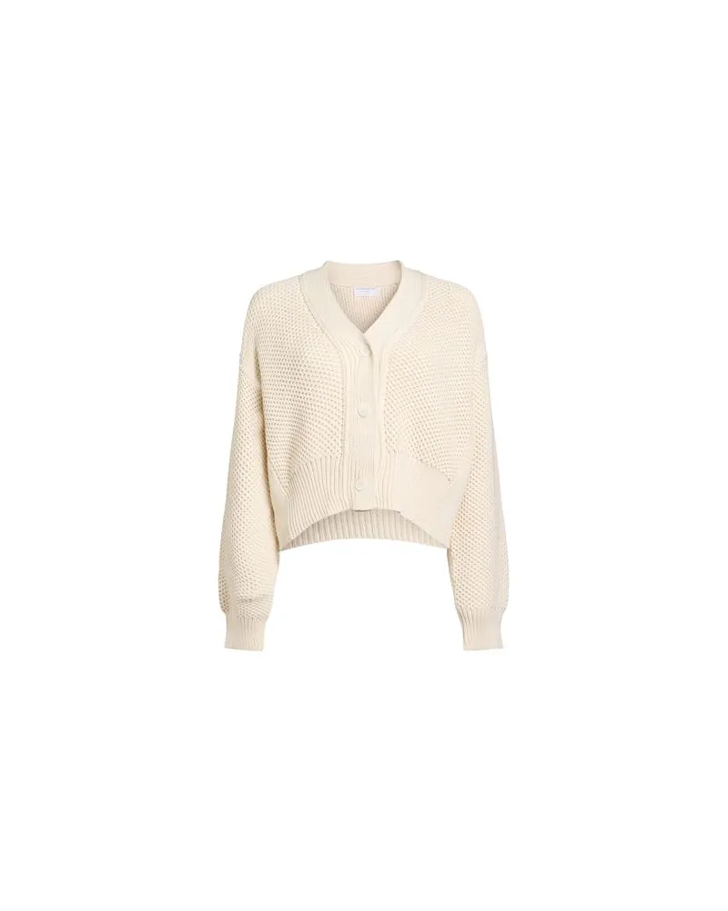 Majestic STRICKWAREN - Strickjackenauf YOOX.COM Cremeweiß