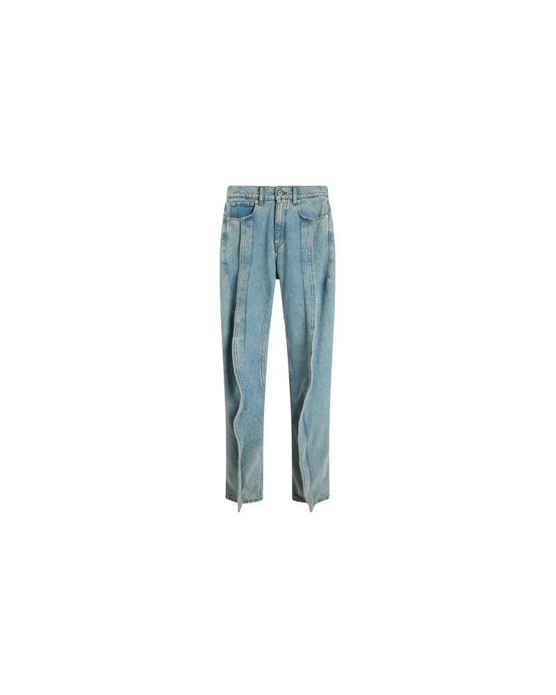 Y/PROJECT HOSEN & RÖCKE - Jeanshosenauf YOOX.COM Blau