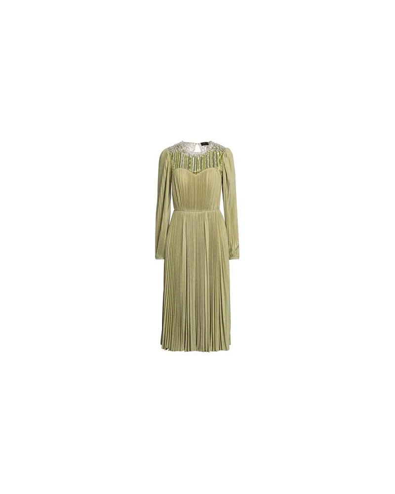 Elisabetta Franchi KLEIDER - Midi-Kleiderauf YOOX.COM Salbeigrün