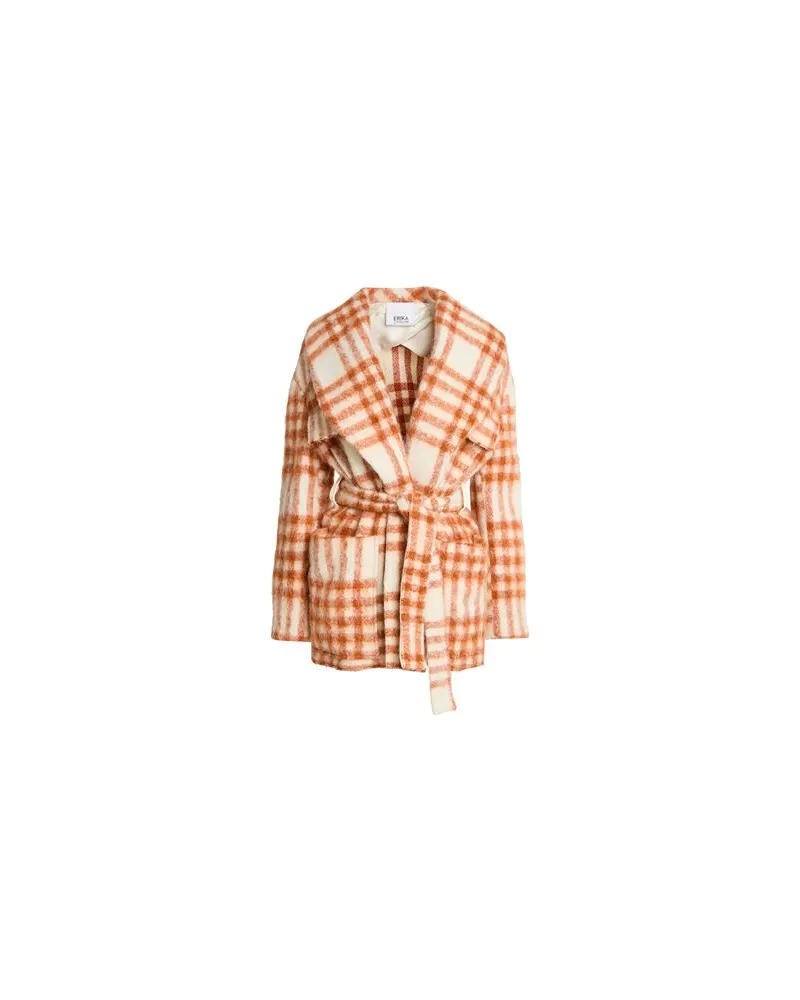 Erika Cavallini JACKEN & MÄNTEL - Mäntelauf YOOX.COM Rostrot