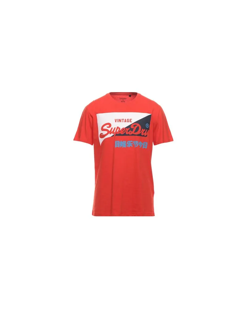 Superdry. TOPS - T-shirtsauf YOOX.COM Rot