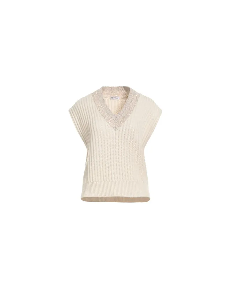 Brunello Cucinelli STRICKWAREN - Pulloverauf YOOX.COM Elfenbein