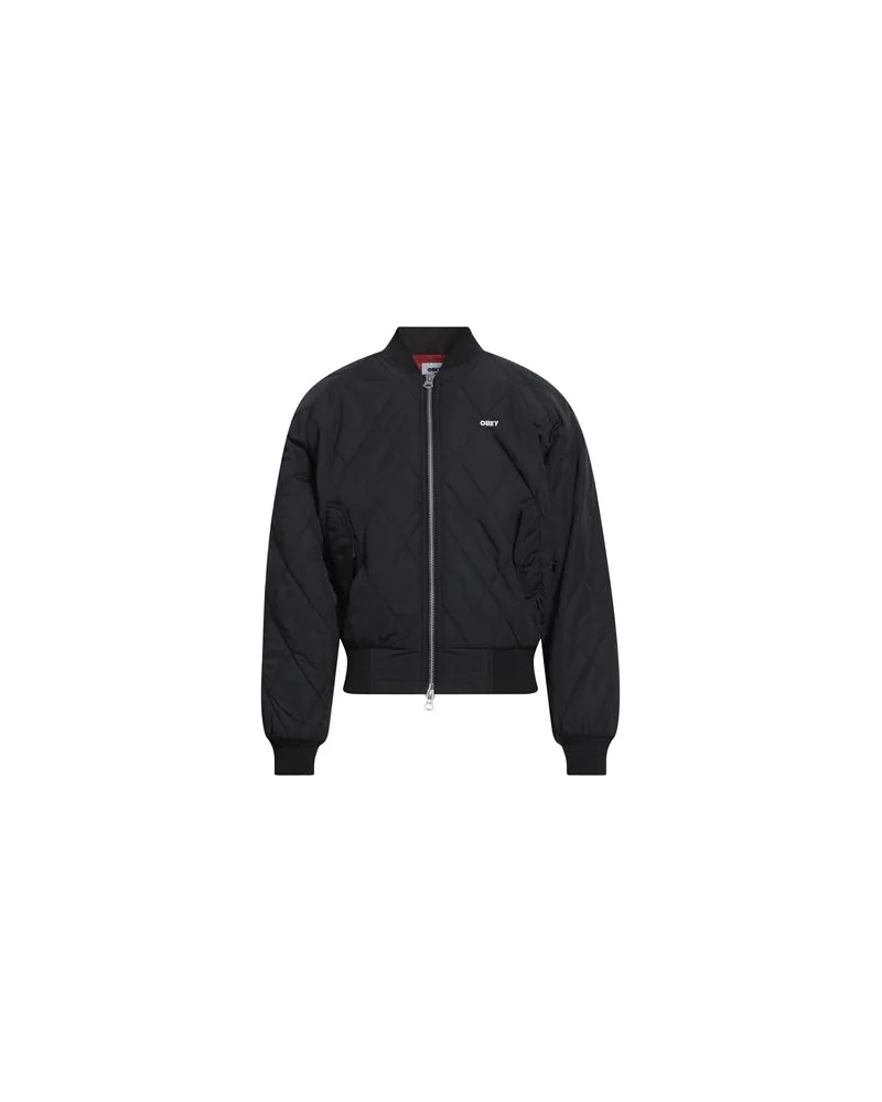 Obey JACKEN & MÄNTEL - Pufferjacken & Daunenjackenauf YOOX.COM Schwarz